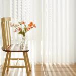 10cm 12cm Sheer Vertical Blinds Fabric Anti Mildew Oil Proof for sale