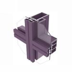 6063 Double Glazed Curtain Wall Facade Aluminum Curtain Wall Extrusions for sale