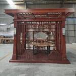 Carbonized Anticorrosive Chinese Wood Gazebo Arches Shade All Seasons for sale