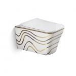 Custom Ceramic Wall Hung Toilet Rimless Bathroom Sanitary Ware for sale