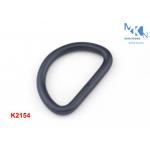 Black Metal D Rings Iron Material , 26mm Inner Size Metal Rings For Purses for sale