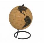 Natural World Traveler's Cork Globe Pinboard Track Travels Marker Pushpins for sale