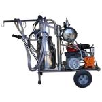 Portable 2 Buckets Cow Milking Machine For dairy industry for sale