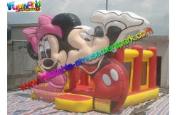 China Mickey Mouse Commercial Bouncy Castles ,  Inflatable Bounce House With PVC tarpaulin supplier