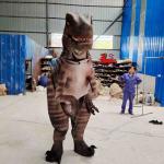 Handmade Realistic Dinosaur Costume Hidden Legs Lifelike Raptor Costume