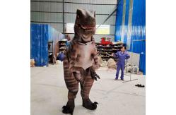 China Handmade Realistic Dinosaur Costume Hidden Legs Lifelike Raptor Costume supplier