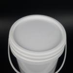 Round Molded Plastic Bucket With Smooth Surface And Seal Lid for sale