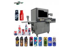 China Double Station Rotary Inkjet Printer Machine For Bottles Cans supplier