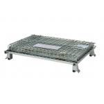 Stackable Metal Wire Basket Pallet Folding Metal Wire Cage For Transport for sale