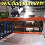 800℃ Anti Spatter Welding Blanket Various Sizes Easy Hanging Fiberglass Fabric For Warehouses for sale
