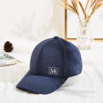 3 1/8 Crown High Knitted Fabric Baseball Cap Custom MM Logo for sale