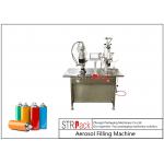 Semi Automatic Aerosol Spray Paint Can Filling Capping Machine Gas for sale