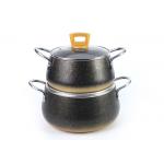 Easy Clean Induction 2 Pcs 12L Ceramic Cookware Sets for sale
