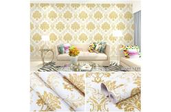 China Modern Design Waterproof Damask Pattern 3d Wallpaper for Living Room Background supplier