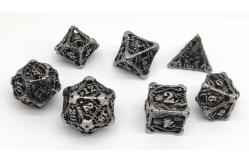 China Handmade Metal Mini RPG Dice 7 Piece Set Gold Plated Surface supplier