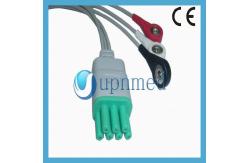 China Mindray Telemetry 3 lead ecg cable with snap supplier