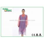 Purple / Blue Lightweight Disposable Poly Aprons for Beauty Salon 70cm x 135cm for sale