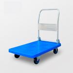 ISO Galvanised 4 Inch wheels Steel Q235 Folding Platform Trolleys for sale