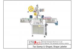 China U / L Shape Tax Stamp Labeling Machine 10 - 200 mm supplier