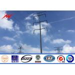 40 Ft Conical Electrical Power Utility Tubular Pole Hot Dip Galvanized Steel for sale