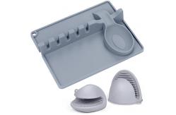 China 2 In 1 Silicone Utensil Rest Multifunctional Dishwasher Friendly supplier