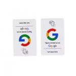 ISO 14443A Protocol NFC Google Review Card Programmable NTAG 215 NTAG 216 for sale