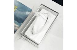 China Rectangular Clear Acrylic Tissue Box For Bathroom Facial Napkin supplier