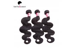China Raw Unprocessed 6A Remy Peruvian Human Hair Of Natural Black Body Wave supplier