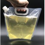3L 5L 6L Transparent Beer Liquid Packaging Pouch Bags With Spout Handle