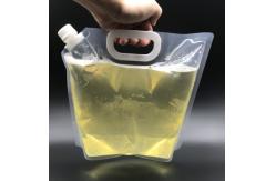 China 3L 5L 6L Transparent Beer Liquid Packaging Pouch Bags With Spout Handle supplier