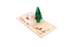 China OEM Promotional 3D Pop Up Greeting Card for Christmas ROHS FCC Certificate supplier