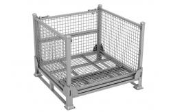 China Collapsible Stillage Wire Mesh Pallet Cage Container 1T For Warehouse supplier