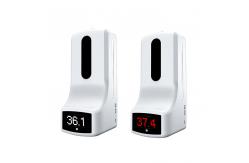 China Non Contact Auto Hand Sanitizer Dispenser With Digital Thermometer supplier