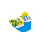 1000D Fireproof Commercial Inflatable Water Slides Yellow Duck PVC Pool For Kids