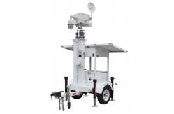China DC24V Mobile Solar Surveillance Trailer With 2*435W Solar Panels supplier