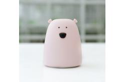 China Silicone 5500K Bedroom LED Night Light , OEM Bear Bedside Lamp supplier