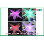Purple Hanging Nylon Cloth Led Lighting Decoration Inflatable Flowers for sale