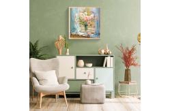 China 40x40cm Pre Printed Pre Drawn Canvas Board Floral Style For Painting supplier