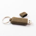 Graded A Full Memory Leather USB Flash Drive With Custom Logo Printing for sale