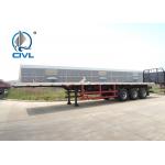 40 Feet Container Carrying Semi Trailer Trucks / Flatbed Container Semi Trailer 3 Axles for sale