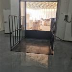 Scissor Table ,Dock Lift With Hydraulic Payload 2.5T And Two Pieces Lip For Dock Working for sale