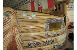 China Big Dinosaur Inflatable Pirate Ship With Slide  Enviroment - Friendly supplier