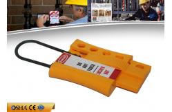 China ZC-K45 New Non-conductive Nylon Locknshackle 3mm lockout HASP, Yellow HASP supplier