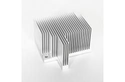 China Extruded Skived Processed Fin Heat Sink Aluminum Profiles With Cnc Punching Holes supplier