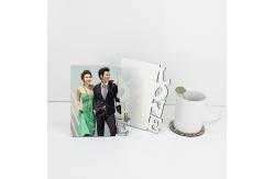China Gloss White 127g 180x150mm Sublimation Mdf Photo Frame supplier