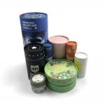 Printed Paper Tube Food Packaging With Matt Lamination Customizable Design for sale