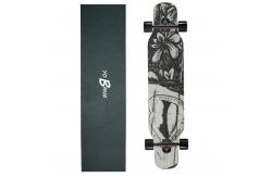 China 42inch Drop Through Double Kick Longboard With 70x51mm Red Wheel For Youth supplier