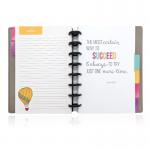 Refillable Disc Bound Notebook , Diy Agenda Notebook With 100gsm Woodfree Paper for sale