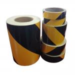 Two-Color Diagonal Stripe Reflective Danger Tape Yellow And Black Red And White Reflective Panel for sale