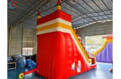 China Commercial The Smurfs Inflatable Dry Slides Inflatable Bouncy Castle For Kids supplier